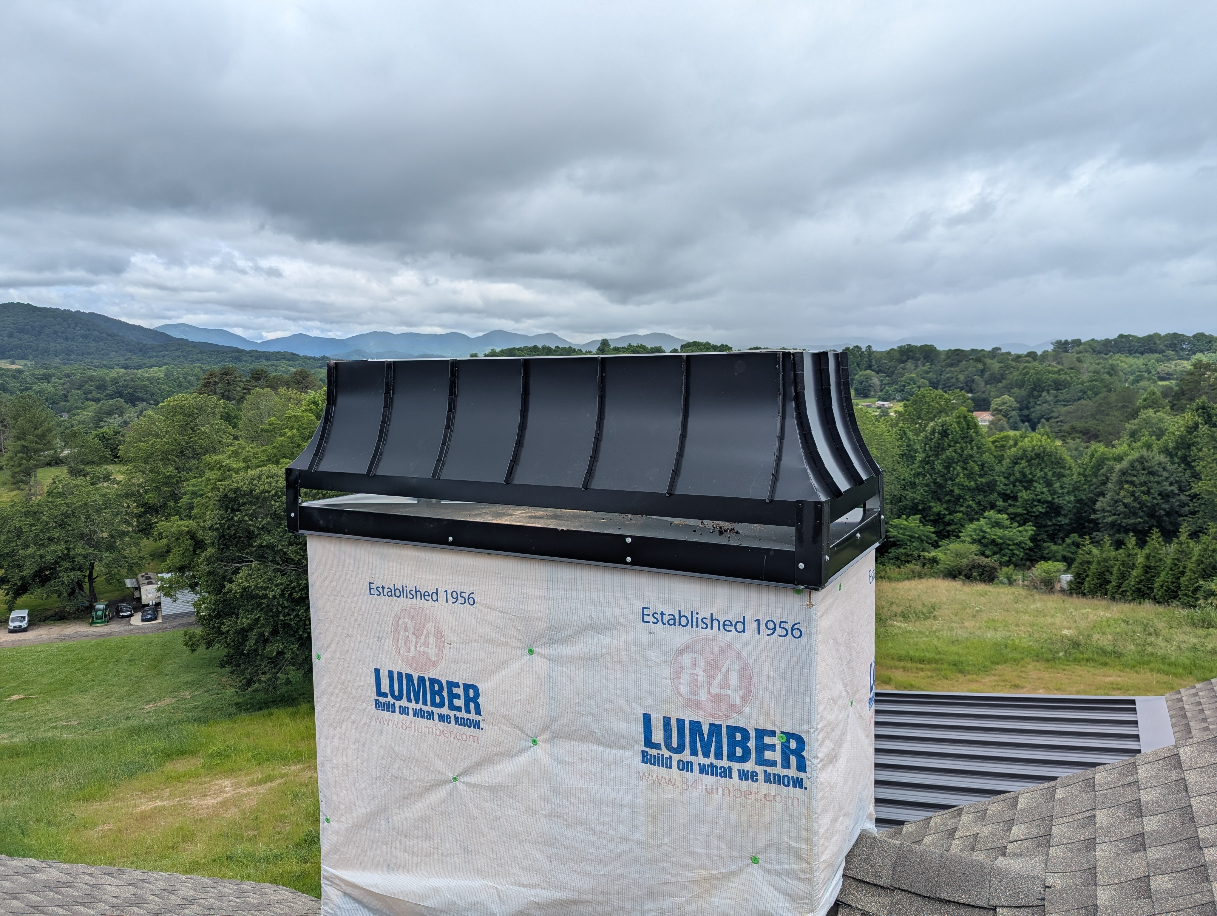 Chimney Chase Cap Premium in Black Mountain North Carolina